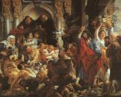 雅各布 约尔当斯 : Christ Driving the Merchants from the Temple